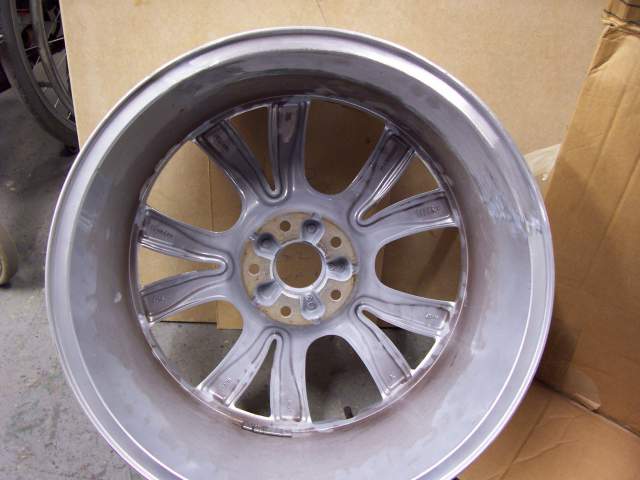 Image of an aluminium wheel after repair by HMSMW