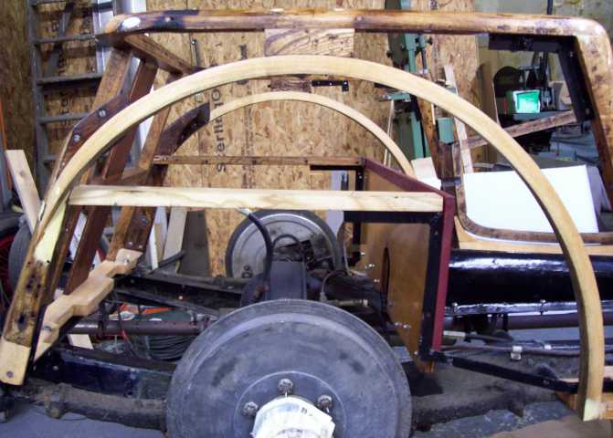 Image of a HRG ash wood curved wheel arch