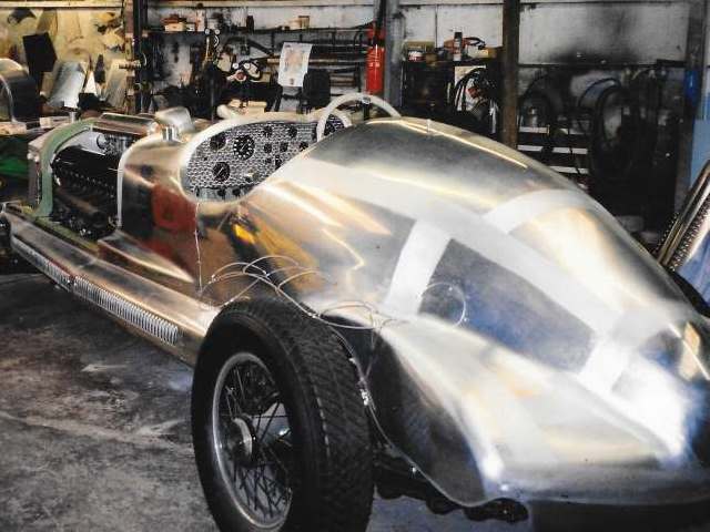 Image of the Rolls Royce Handlye special showing the rear wings under construction