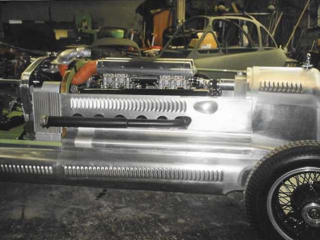 Image of the Rolls Royce Handlye special showing the offside partially completed