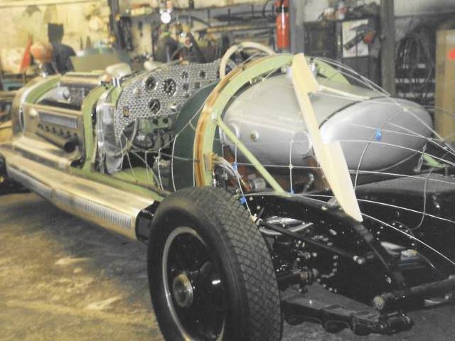 Image of the Rolls Royce Handlye special showing the rear section under construction